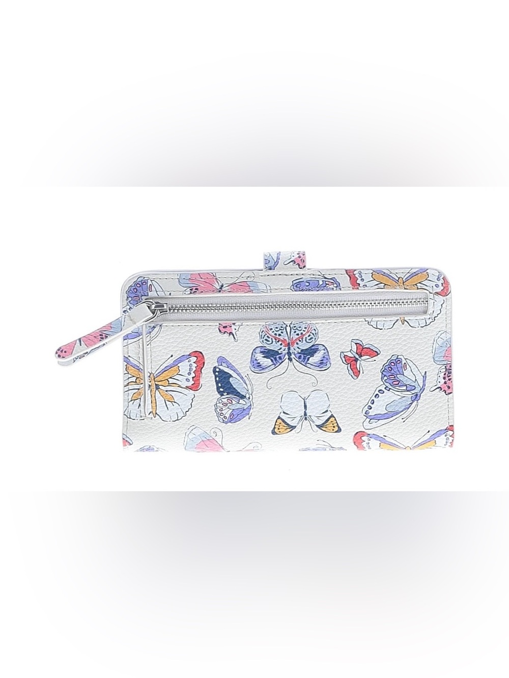 Vera Bradley White Faux Leather Print Zip Wallet NWOT Butterflies in Flight - Picture 2 of 2